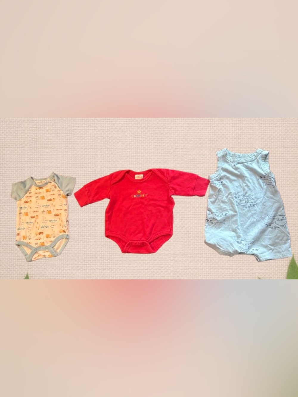 3‑Piece Baby Boy Summer & Everyday Bundle (0–3 Months)